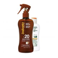 Babaria - Pack olio solare spray SPF20 + Doposole