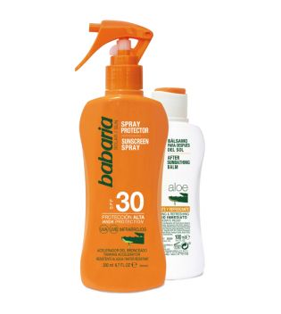 Babaria - Aloe SPF30 + Crema Solare Spray Doposole