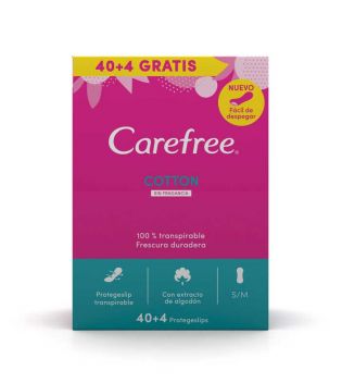 Carefree - Salvaslip senza profumo Cotton - 40 + 4 unità
