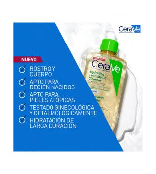 Cerave - Olio detergente schiumogeno idratante per pelli da normali a molto secche - 473 ml