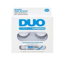 DUO - Confezione di ciglia finte + colla per ciglia Short and Spiked - D14