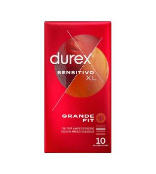Durex - Preservativi XL sensibili - 10 unità