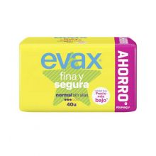 Evax - Pad normale senza alette Fina y Segura - 40 unità