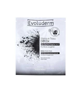 Evoluderm - Maschera viso detox - Carbone vegetale attivo