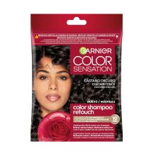 Garnier - Tinta semipermanente senza ammoniaca Color Shampoo Retouch Color Sensation - 3.0: Castano scuro