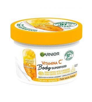 Garnier - Crema corpo nutriente illuminante Body Superfood  - Mango: pelle secca e spenta