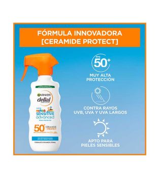 Garnier - Spray Protettivo Delial Bambini Sensitive Advanced FPS 50+ Ceramide Protect 270ml