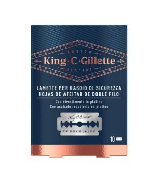 King C. Gillette - Lamette da barba a doppio taglio