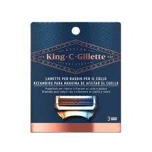 King C. Gillette - Ricariche per rasoio da collo