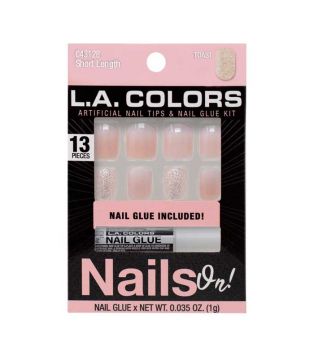 L.A Colors - Unghie finte Nails On! - Toast