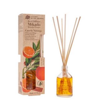 La Casa de los Aromas - Deodorante per ambienti Mikado Botanical Essence 50ml - Arancia cannella