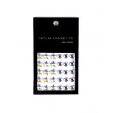 Lethal Cosmetics - Gemme adesive per il viso Face Gems - Stars + Hearts