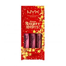 Nyx Professional Makeup - *Gimme Super Stars!!* - Set di rossetti Matte Lip Trio - Cool Berries