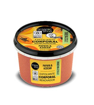 Organic Shop - Scrub Corpo Rinnovatore - Papaia e Zucchero Bio