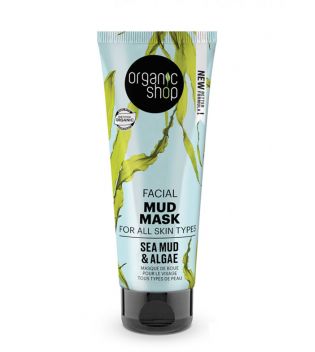 Organic Shop - Fango maschera viso per tutti i tipi di pelle - Fango marino e Alghe