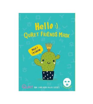 Quret - Maschera facciale Hello Friends - Cactus
