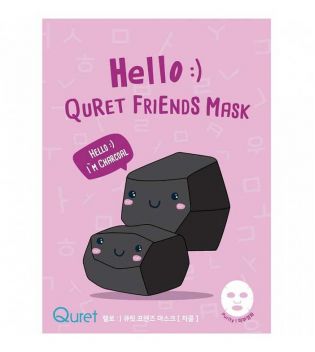 Quret - Maschera Hello Friends - Carbone
