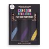 Revolution - *Creator* - Bastoncini per trucco artistico Fast Base Paint Sticks - Azzurro, viola e giallo