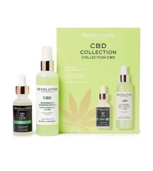 Revolution Skincare - Set di spray viso + olio nutritivo CBD Collection