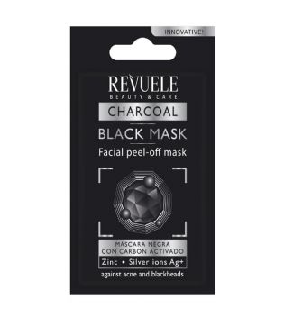 Revuele - Maschera viso peel off al carbone attivo nero (15 ml)