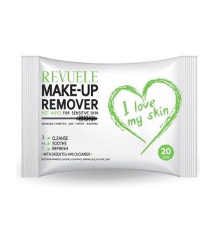 Revuele - Salviette detergenti per pelli sensibili I love my skin
