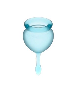 Satisfyer - Kit coppetta mestruale Feel Good (15 + 20 ml) - Azzurro