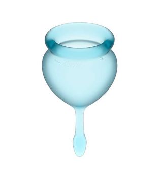 Satisfyer - Kit coppetta mestruale Feel Good (15 + 20 ml) - Azzurro