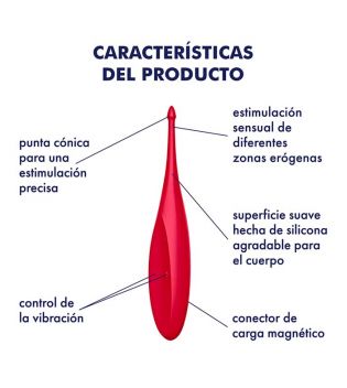 Satisfyer - Vibratore clitoride Twirling Fun - Rosso