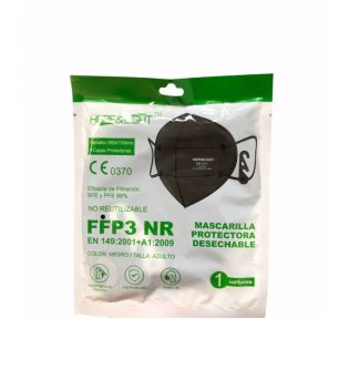 Varios - Maschera protettiva monouso FFP3 - Nero