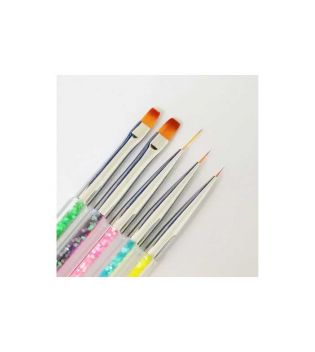 Varie - Set di punzoni e pennelli per nail art