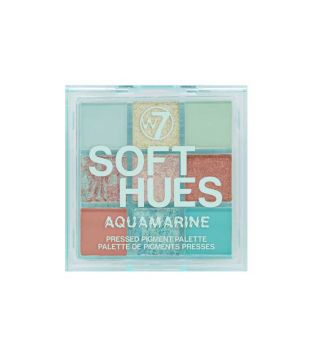 W7 - Palette di pigmenti pressati Soft Hues - Aquamarine