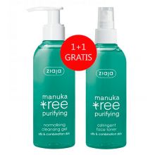 Ziaja - Promo Set Manuka Tree gel detergente viso + Tonico viso gratuito